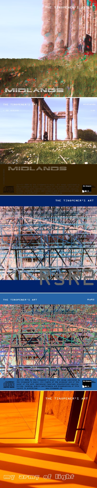CD-Covers für the tinopener's art